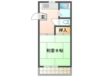MAISON HOZUMI(1K/2階)の間取り写真