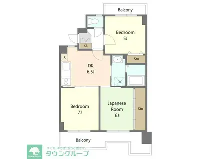 コンフォール八王子(3DK/2階)の間取り写真