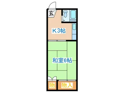 ラフレシア荘(1K/1階)の間取り写真