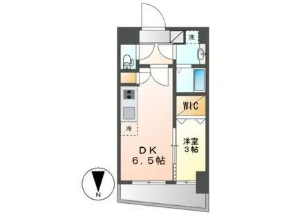 エステムコート名古屋上前津(1DK/9階)の間取り写真