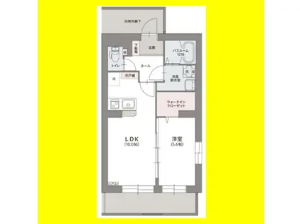 シャン アベイユ(1LDK/3階)の間取り写真