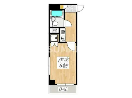 コーポうめや(ワンルーム/3階)の間取り写真