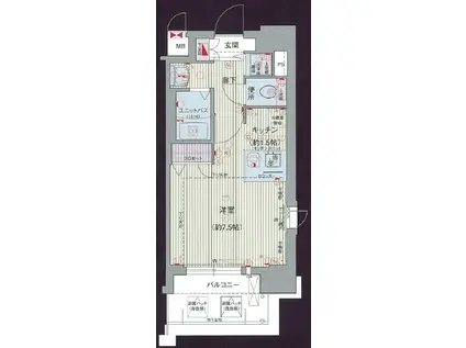 プレサンス 名古屋STATIONアライブ(1K/8階)の間取り写真