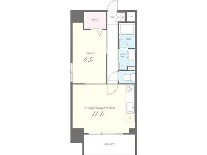 瑞穂フラッツ(1LDK/3階)の間取り写真