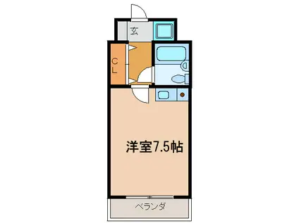 ピア40(ワンルーム/3階)の間取り写真
