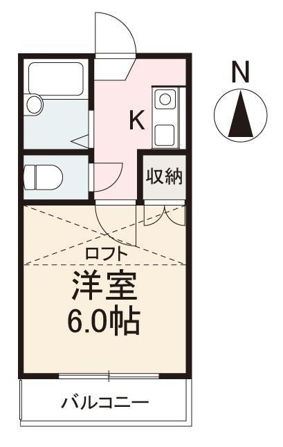 ASHIYAVIVID観光町(1K/2階)の間取り写真
