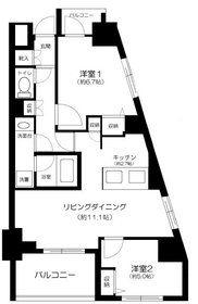 ルフレ赤羽サウス(2LDK/5階)の間取り写真