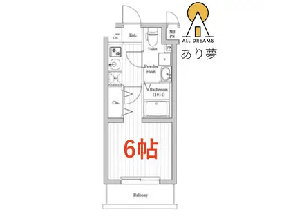 SPコート菊名サウス(1K/1階)の間取り写真