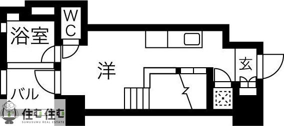 YS GARDEN(ワンルーム/5階)の間取り写真