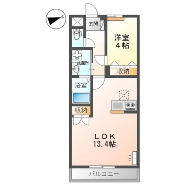シーサイドレジデンスNK(1LDK/2階)の間取り写真