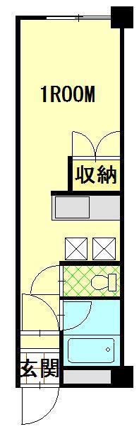 日興ロイヤルマンション(ワンルーム/3階)の間取り写真