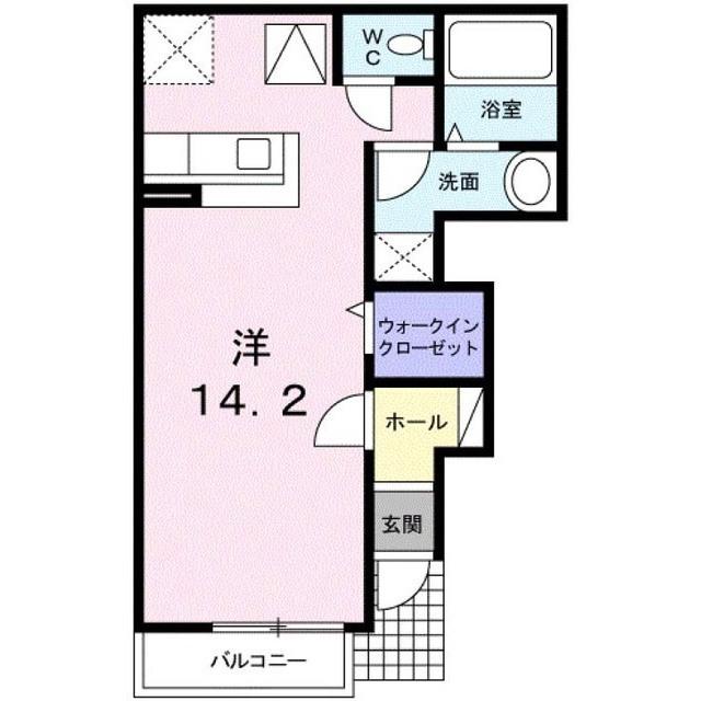 サン・ルーム永国(ワンルーム/1階)の間取り写真