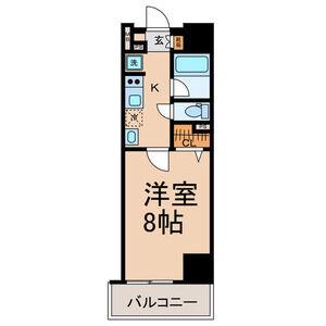 ベレーサ名駅ウエスト(1K/10階)の間取り写真