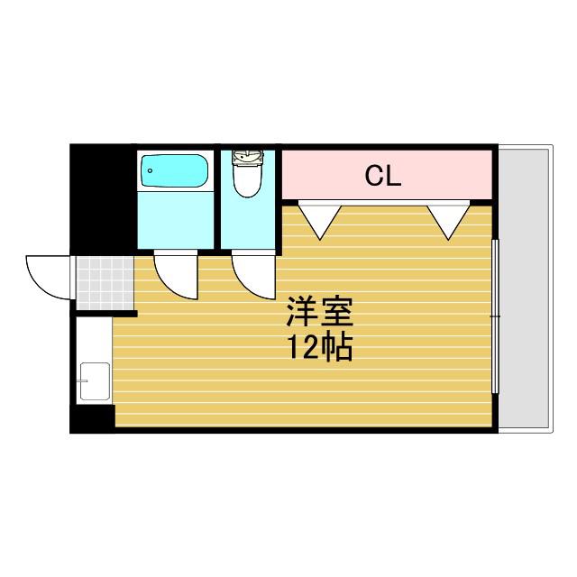 ヴィラナリー菅原(ワンルーム/2階)の間取り写真