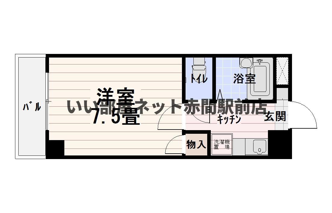 プレアール教育大前Ⅱ(1K/1階)の間取り写真