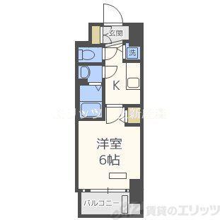 プレサンス新大阪コアシティ(1K/3階)の間取り写真