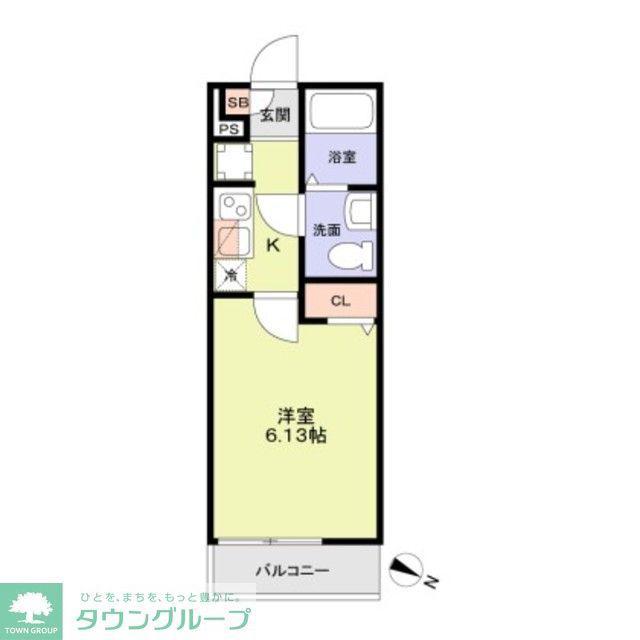 MIAM幕張(1K/3階)の間取り写真