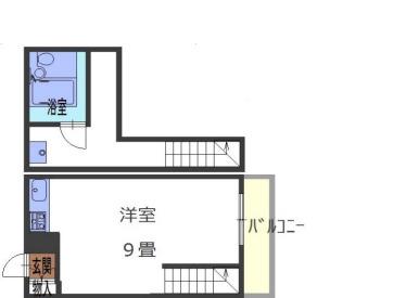 スマイルIII番館(1K/1階)の間取り写真
