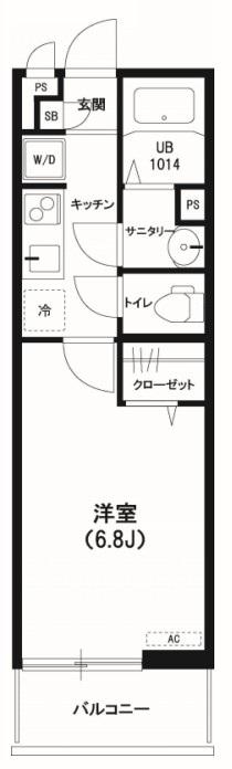 リブリ・アデーレ(1K/3階)の間取り写真