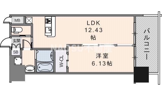 プレジオ永和ASIAN(1LDK/15階)の間取り写真