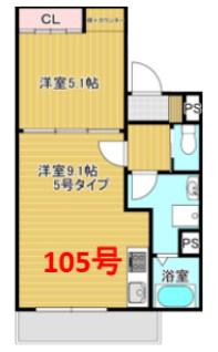 プリヴェ豊中曽根(1LDK/1階)の間取り写真