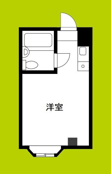 サンフラワー長居東(ワンルーム/5階)の間取り写真