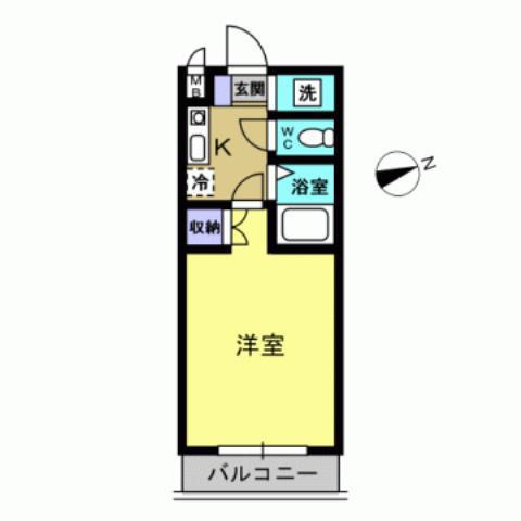 MT.Fきしゃば(1K/3階)の間取り写真