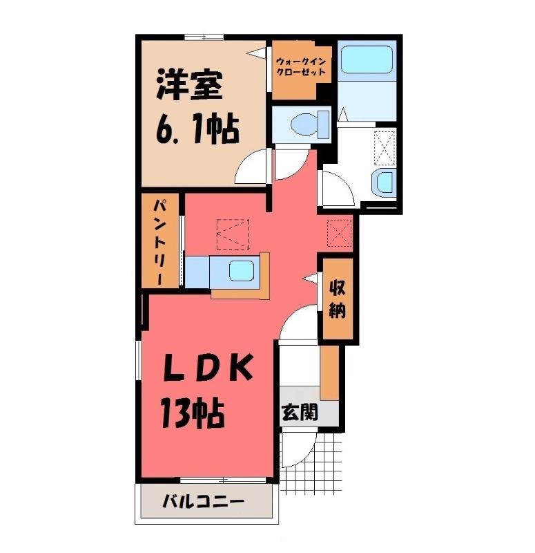コリーヌメゾン(1LDK/1階)の間取り写真