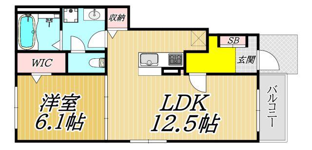 コテポルト(1LDK/1階)の間取り写真