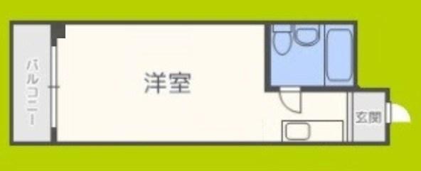 新深江橋ハイツ(ワンルーム/2階)の間取り写真
