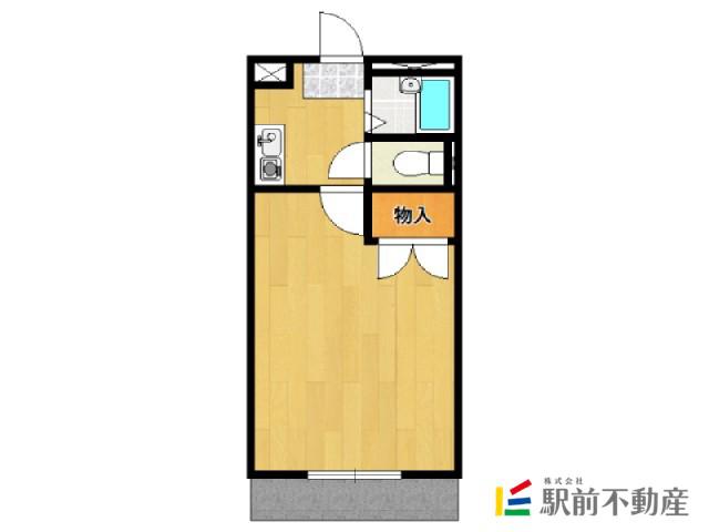 MOTOKOGA I(1K/2階)の間取り写真