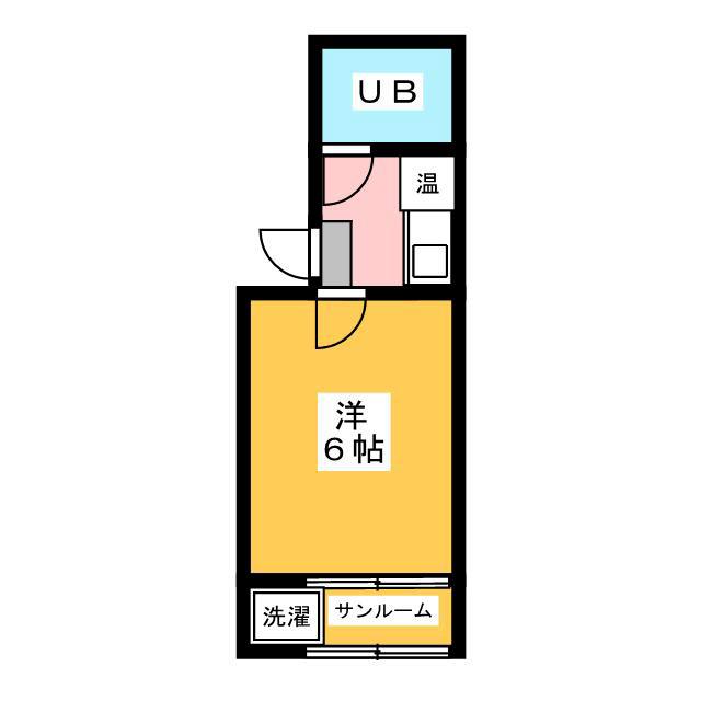 IMGハウス2(1K/2階)の間取り写真