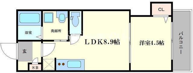 FDS フィエルテ(1LDK/3階)の間取り写真