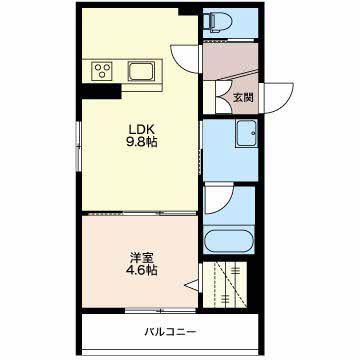 ジュエリス大泉(1LDK/3階)の間取り写真