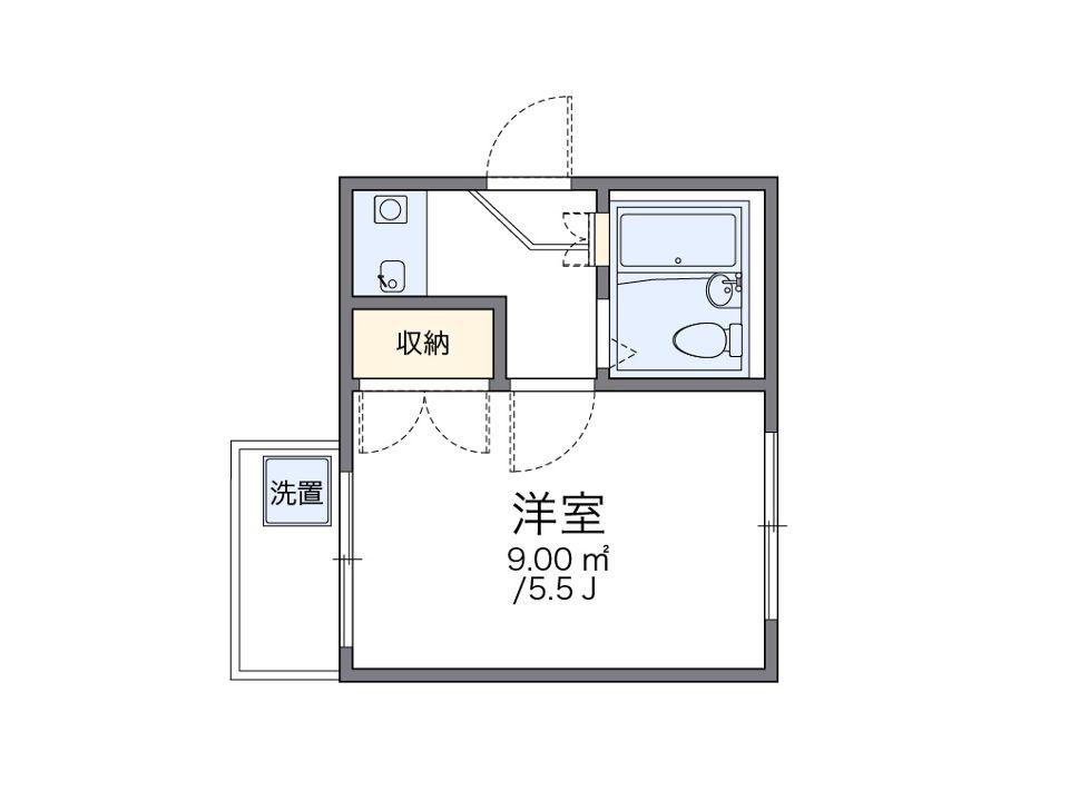 レオパレス竹の塚第10(1K/2階)の間取り写真