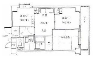 ピアコート大倉山(3DK/6階)の間取り写真