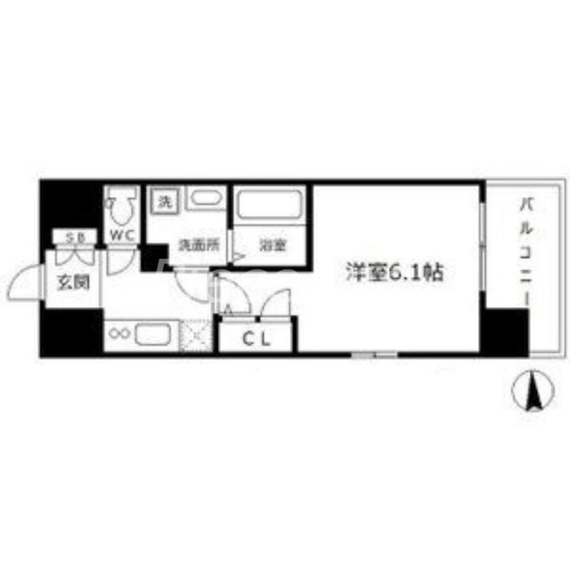 エスリード梅田グランノース(1K/3階)の間取り写真