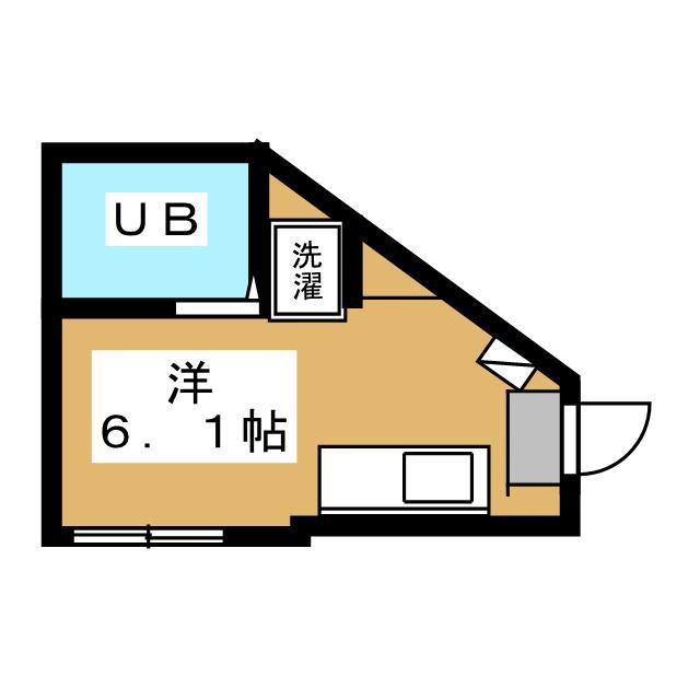 TK-SQUARE(ワンルーム/1階)の間取り写真
