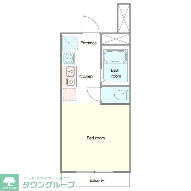 REZET高島平(ワンルーム/2階)の間取り写真