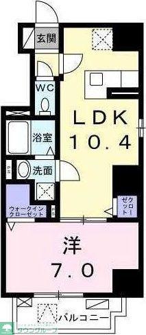 リヴェール 奥浅草(1LDK/4階)の間取り写真