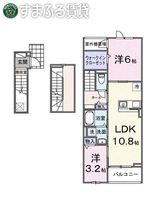 ネーベン パーク 7182(2LDK/3階)の間取り写真