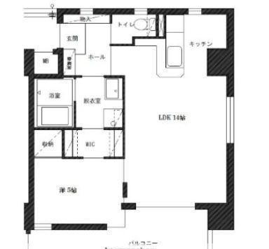  J-7 (1LDK/3階)の間取り写真