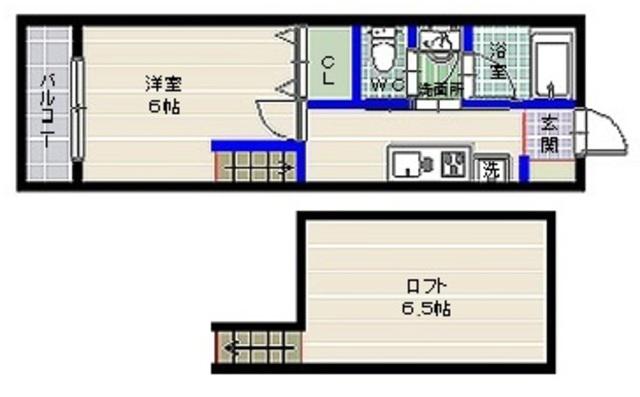 AIOガーデン宮前(1K/1階)の間取り写真