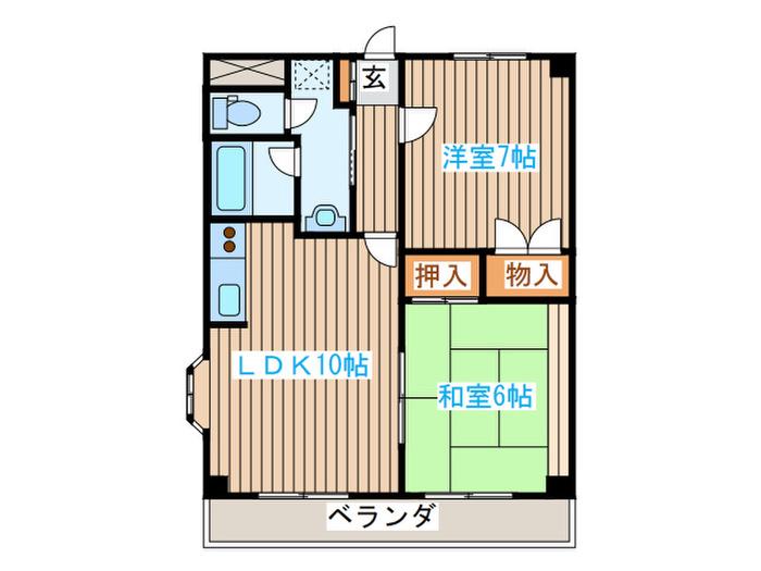 アメニティライフ泉(2LDK/3階)の間取り写真