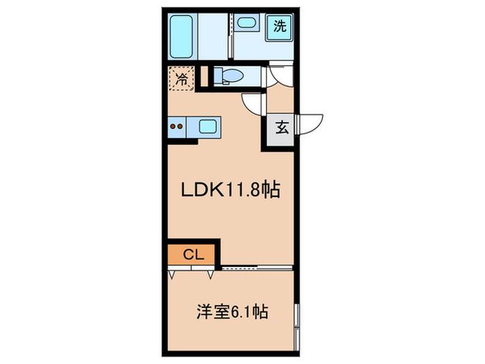 MAXIV CITY文京小石川(1LDK/B1階)の間取り写真
