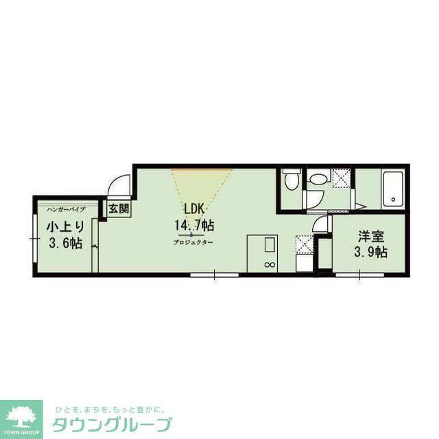 MIRTO西大井(2LDK/2階)の間取り写真