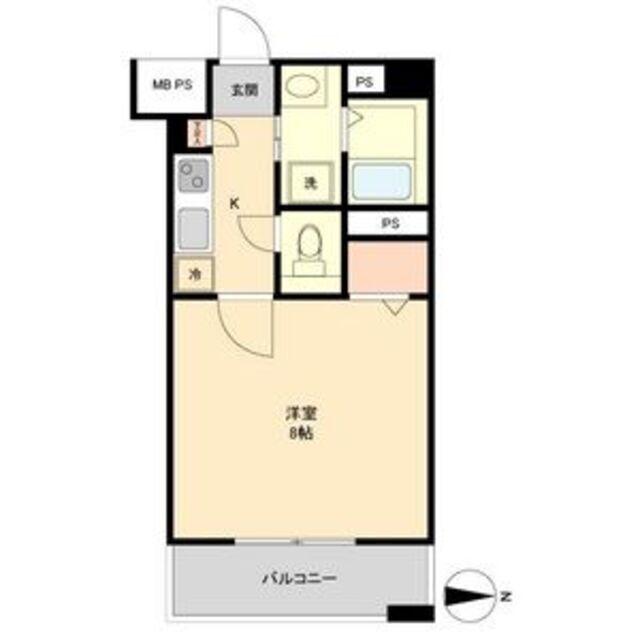 WILLDO 金山正木(1K/3階)の間取り写真
