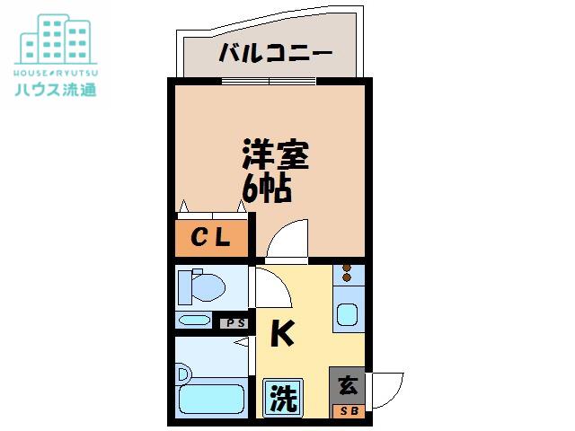 レジデンス六本木(1K/3階)の間取り写真