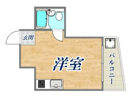 万和ビル(ワンルーム/4階)の間取り写真