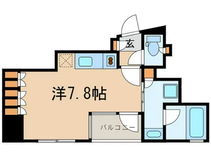レジディア九段下II(ワンルーム/2階)の間取り写真